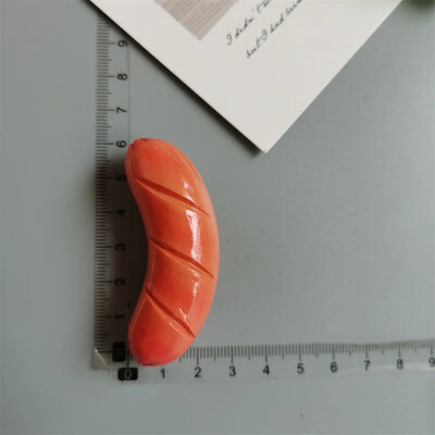 Toidumagnetid Hot Dog Friikartulid Pizza RefRigeRatoR Kleebi Muna Leib Hamburger Mais Külmkapi kleebis Kodukaunistus