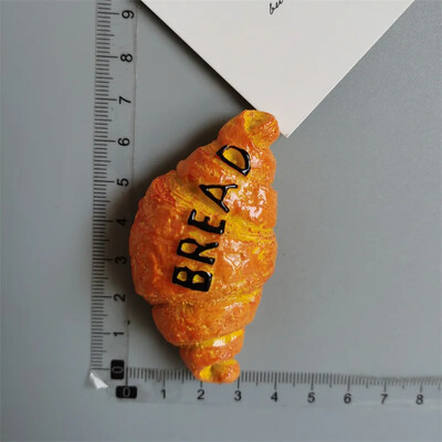 Toidumagnetid Hot Dog Friikartulid Pizza RefRigeRatoR Kleebi Muna Leib Hamburger Mais Külmkapi kleebis Kodukaunistus