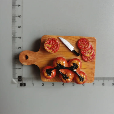 Toidumagnetid Hot Dog Friikartulid Pizza RefRigeRatoR Kleebi Muna Leib Hamburger Mais Külmkapi kleebis Kodukaunistus