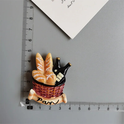 Toidumagnetid Hot Dog Friikartulid Pizza RefRigeRatoR Kleebi Muna Leib Hamburger Mais Külmkapi kleebis Kodukaunistus