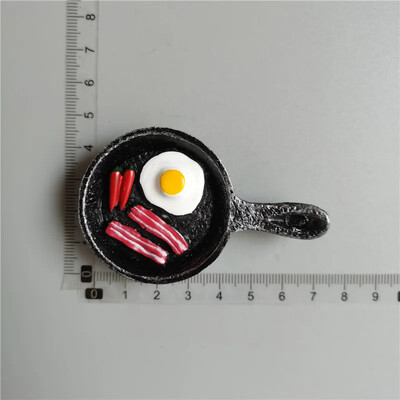 Toidumagnetid Hot Dog Friikartulid Pizza RefRigeRatoR Kleebi Muna Leib Hamburger Mais Külmkapi kleebis Kodukaunistus