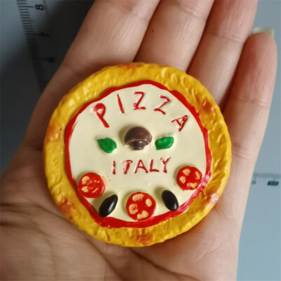 Toidumagnetid Hot Dog Friikartulid Pizza RefRigeRatoR Kleebi Muna Leib Hamburger Mais Külmkapi kleebis Kodukaunistus