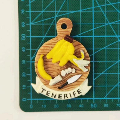 3D külmkapimagnetid kodukaunistusteks, külmkapimagnet, arbuus, aedvili, tomat, tšilli, banaan, mereannid, kleebised