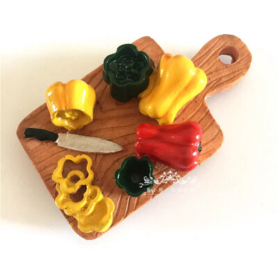 3D külmkapimagnetid kodukaunistusteks, külmkapimagnet, arbuus, aedvili, tomat, tšilli, banaan, mereannid, kleebised