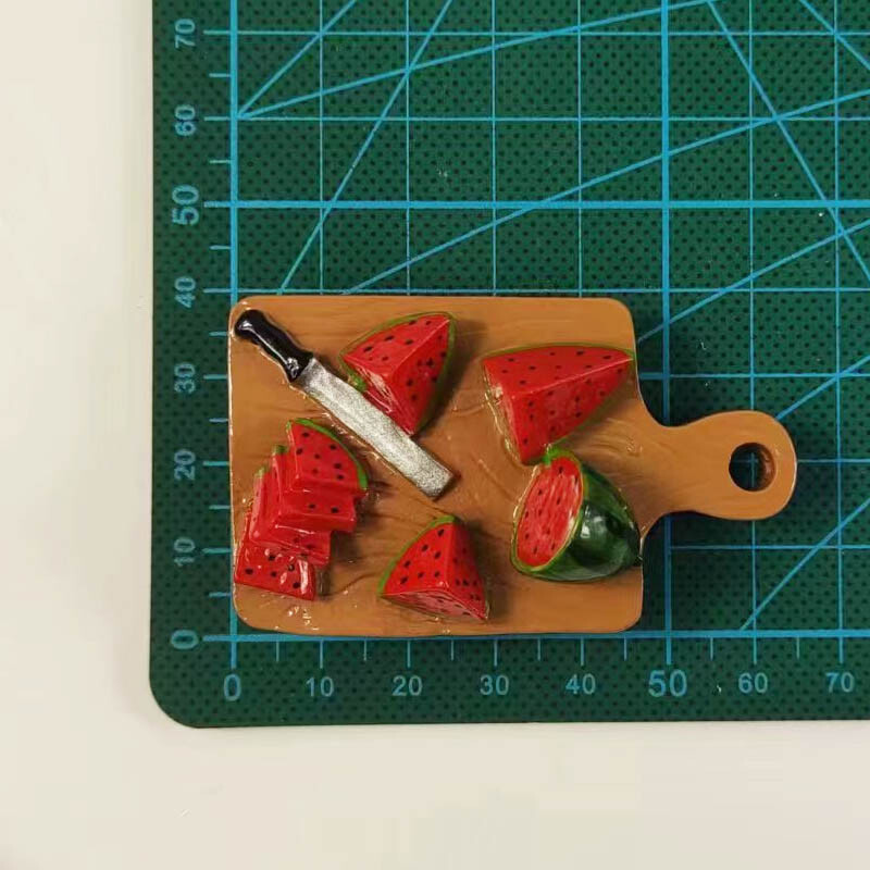 3D külmkapimagnetid kodukaunistusteks, külmkapimagnet, arbuus, aedvili, tomat, tšilli, banaan, mereannid, kleebised