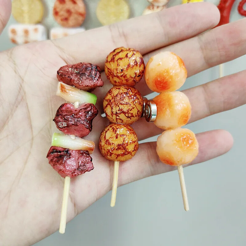 Bioniniai maisto šaldytuvo magnetai 3D imitaciniai maisto produktai mieli šaldytuvo magnetiniai lipdukai, skirti fotomagnetiniams lipdukams virtuvės dekoravimui