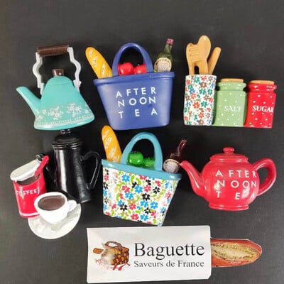 Autocolant magnetic tridimensional pentru frigider Roughage Baguette-Creative, suvenir cu magnet pentru frigider, accesorii pentru decorarea casei