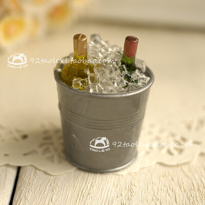 Keskkonnakaitse paberkott puidust kast kolmemõõtmeline veinipudel külmkapi kleebis loominguline jääämbri magnet