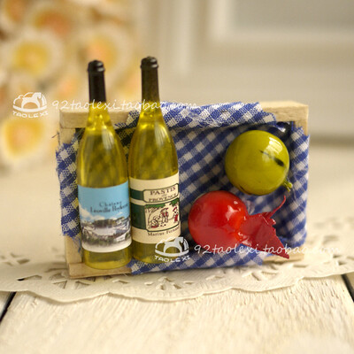 Keskkonnakaitse paberkott puidust kast kolmemõõtmeline veinipudel külmkapi kleebis loominguline jääämbri magnet