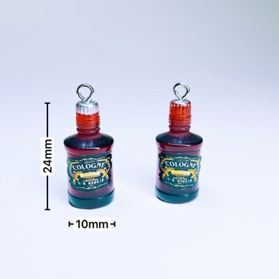 10 τεμ. Drinking Wine White Bottle Charms for Pendent Jewelry Making Supplies Μπρελόκ κολιέ σκουλαρίκια DIY Findings Αξεσουάρ