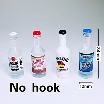 10 τεμ. Drinking Wine White Bottle Charms for Pendent Jewelry Making Supplies Μπρελόκ κολιέ σκουλαρίκια DIY Findings Αξεσουάρ