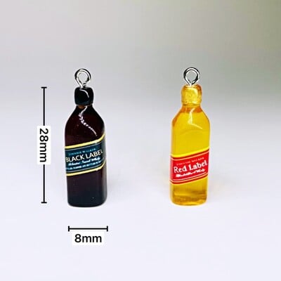 10 τεμ. Drinking Wine White Bottle Charms for Pendent Jewelry Making Supplies Μπρελόκ κολιέ σκουλαρίκια DIY Findings Αξεσουάρ