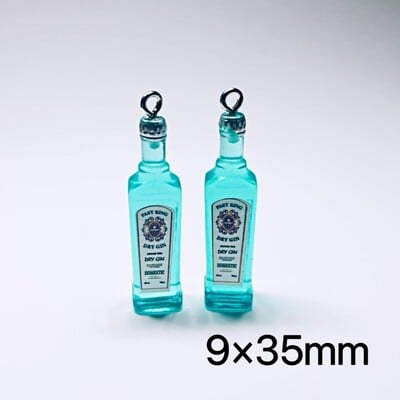 10 τεμ. Drinking Wine White Bottle Charms for Pendent Jewelry Making Supplies Μπρελόκ κολιέ σκουλαρίκια DIY Findings Αξεσουάρ