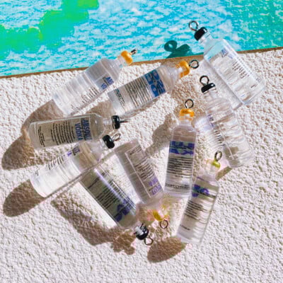 10 τεμ. Drinking Wine White Bottle Charms for Pendent Jewelry Making Supplies Μπρελόκ κολιέ σκουλαρίκια DIY Findings Αξεσουάρ