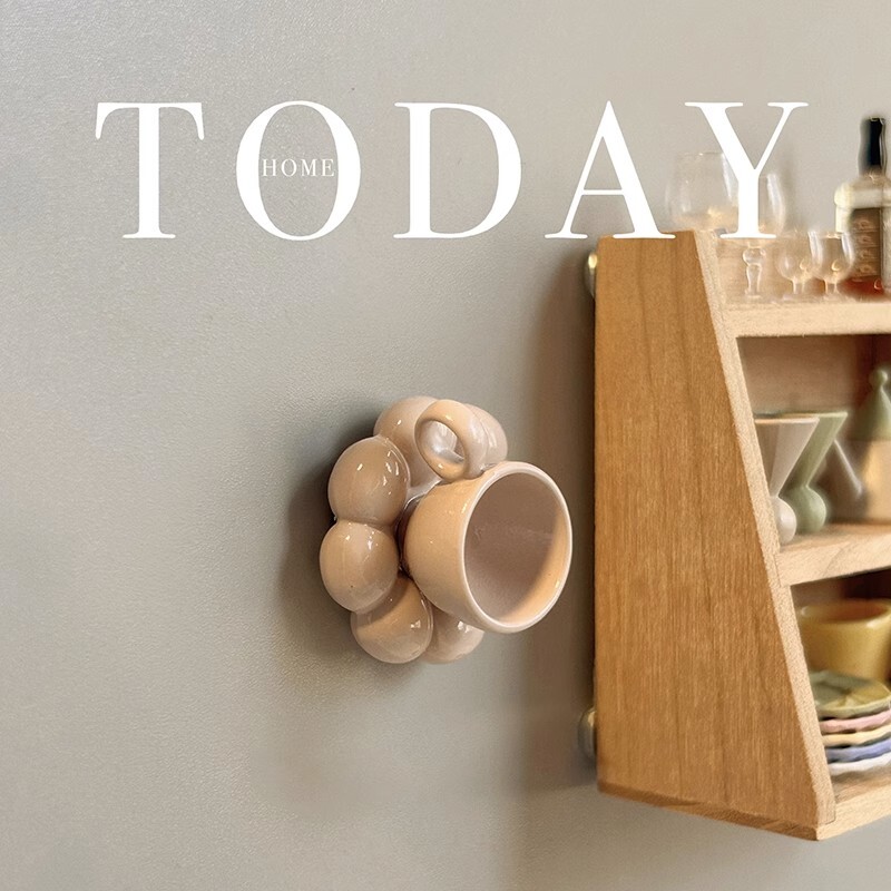 Kreativna šalica kave Cvjetna šalica Magnet za hladnjak Popodnevni čaj Smola 3D Simulacija smole Magnetski hladnjak Slatke naljepnice za hladnjak