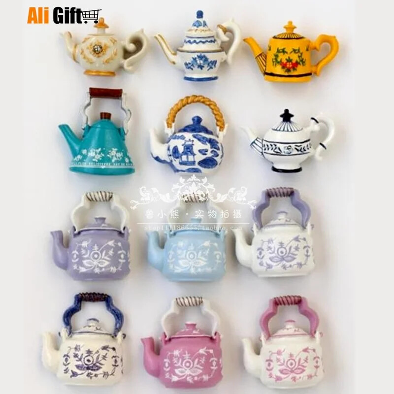 Veekeetja teekannu stiilis külmkapp magnetilised 3D-kleebised, kodukaunistus, külmkapi magnetid, reisisuveniiritarvikud