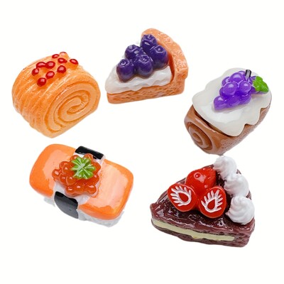 5-osaline miniatuursete toidukülmikumagnetite komplekt, simulatsiooniga külmkapi magnetid, armsad tahvli dekoratiivkleebised