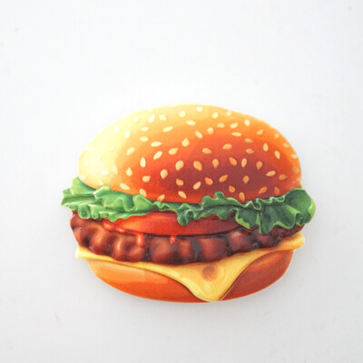 1 tk, Hamburgeri külmikumagnetid, Hot Dog Sandwich Pizza külmiku kleebis, värviline koduköögi sisustusega pühadekingitus