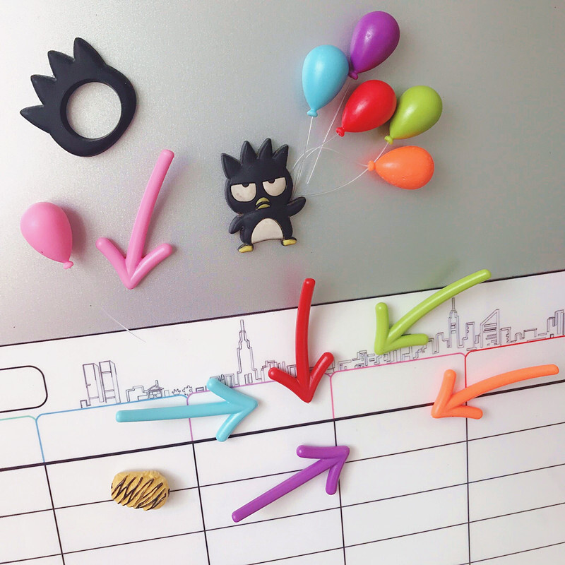 Δώρο διακόσμησης ψυγείου για κουζίνα Χαριτωμένο μπαλόνι βέλος Μήνυμα στον πίνακα Διακόσμηση σπιτιού Διακόσμηση ψυγείου με μαγνήτη αυτοκόλλητο αφίσα Anime