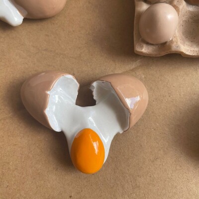 Προσομοίωση Αυγό Ψυγείο Μαγνήτες Ψυγείο Μαγνητικά αυτοκόλλητα Διακοσμητικά σπιτιού σε στυλ τροφίμων