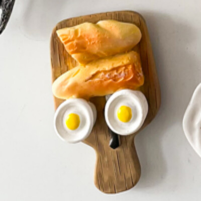 Προσομοίωση Αυγό Ψυγείο Μαγνήτες Ψυγείο Μαγνητικά αυτοκόλλητα Διακοσμητικά σπιτιού σε στυλ τροφίμων