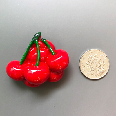 Δημιουργικά τρισδιάστατα μαγνητικά αυτοκόλλητα ψυγείου φρέσκων φρούτων μαγνητική διακόσμηση δωματίου τροφίμων Ανανάς λεμόνι κεράσι μαγνήτες ψυγείου δώρο