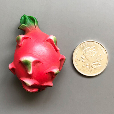 Δημιουργικά τρισδιάστατα μαγνητικά αυτοκόλλητα ψυγείου φρέσκων φρούτων μαγνητική διακόσμηση δωματίου τροφίμων Ανανάς λεμόνι κεράσι μαγνήτες ψυγείου δώρο