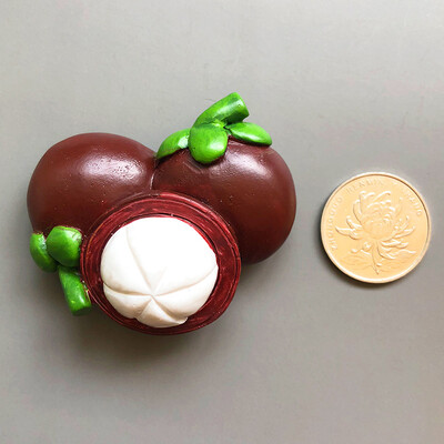 Δημιουργικά τρισδιάστατα μαγνητικά αυτοκόλλητα ψυγείου φρέσκων φρούτων μαγνητική διακόσμηση δωματίου τροφίμων Ανανάς λεμόνι κεράσι μαγνήτες ψυγείου δώρο