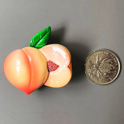 Δημιουργικά τρισδιάστατα μαγνητικά αυτοκόλλητα ψυγείου φρέσκων φρούτων μαγνητική διακόσμηση δωματίου τροφίμων Ανανάς λεμόνι κεράσι μαγνήτες ψυγείου δώρο