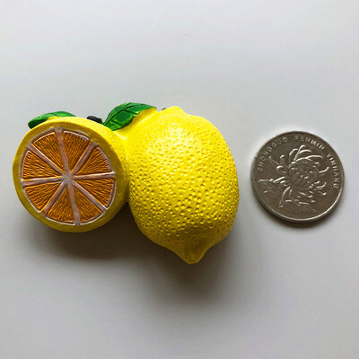 Δημιουργικά τρισδιάστατα μαγνητικά αυτοκόλλητα ψυγείου φρέσκων φρούτων μαγνητική διακόσμηση δωματίου τροφίμων Ανανάς λεμόνι κεράσι μαγνήτες ψυγείου δώρο