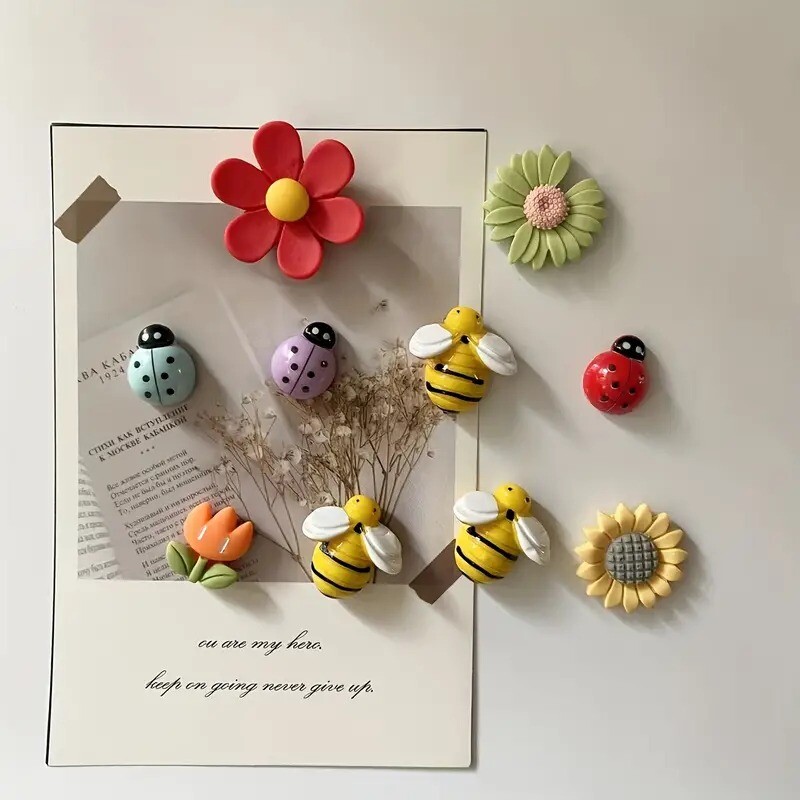 10 τμχ Αξιολάτρευτοι μαγνήτες ψυγείου - Ανθεκτικό και δυνατό κράτημα για κουζίνα, γραφείο και άλλα - Ευέλικτο δώρο για τη διακόσμηση του σπιτιού για την Ημέρα της Μητέρας