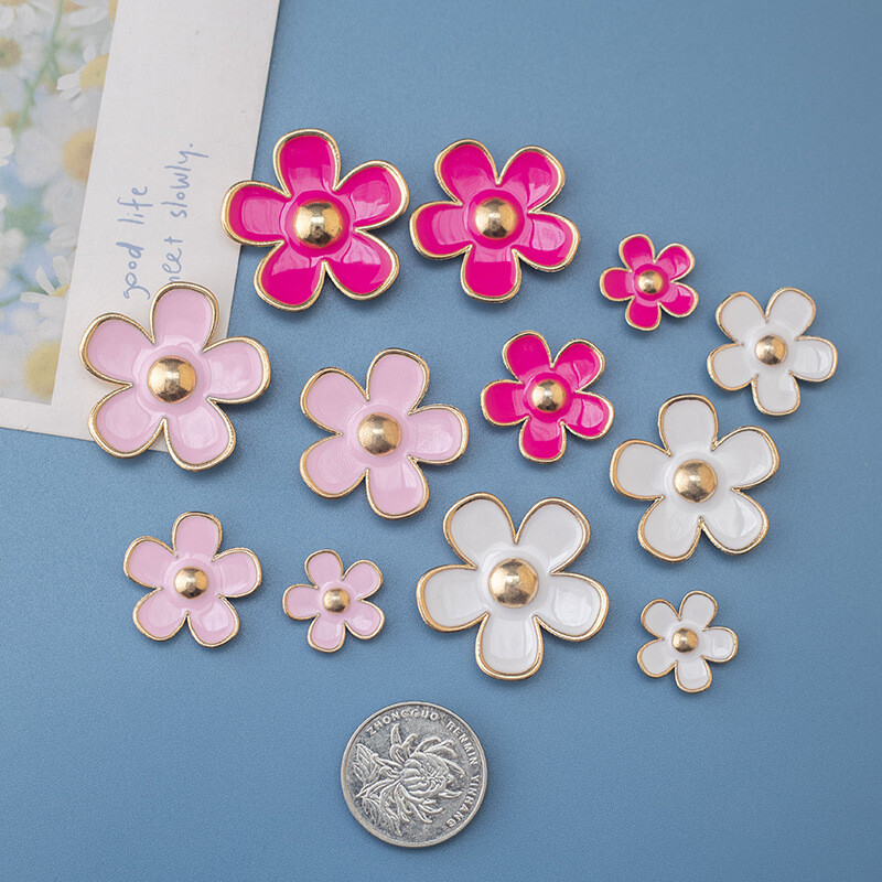 Magnetkülmik Cartoon Creative Kõrgekvaliteedilisest sulamist Daisy Flower teadetetahvel koos kleebisega magneti kaunistamiseks