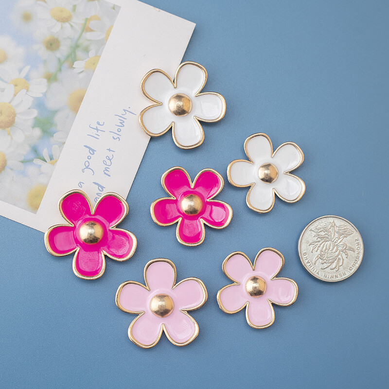 Magnetkülmik Cartoon Creative Kõrgekvaliteedilisest sulamist Daisy Flower teadetetahvel koos kleebisega magneti kaunistamiseks