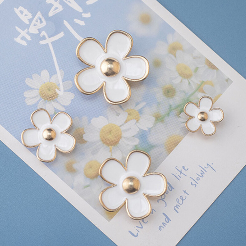 Magnetkülmik Cartoon Creative Kõrgekvaliteedilisest sulamist Daisy Flower teadetetahvel koos kleebisega magneti kaunistamiseks