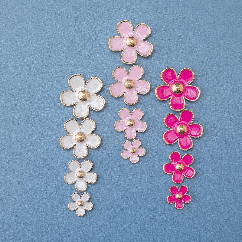 Magnetkülmik Cartoon Creative Kõrgekvaliteedilisest sulamist Daisy Flower teadetetahvel koos kleebisega magneti kaunistamiseks