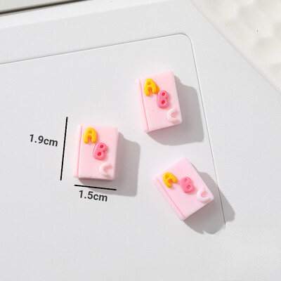Ρητίνη Mini Stationery Series Flatback Cabochon Miniature Kawaii Decor DIY Έπιπλα σπιτιού Διακοσμητικά Αξεσουάρ φουρκέτας