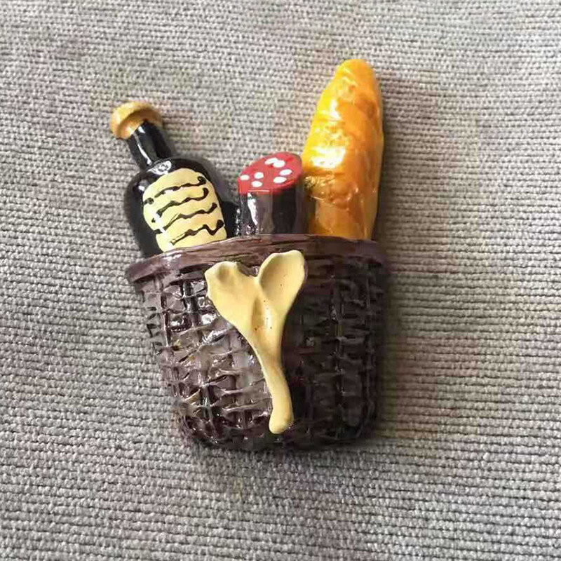 1 tk Creative Resin toidu külmkapi magnetid armsad simulatsioonid leiva tomatid magnetkleebised külmkapi magnetiga kaunistused