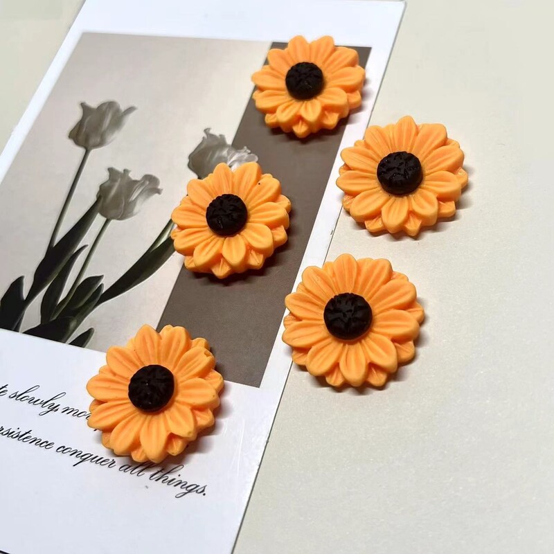 5 tk vaigust päevalillemagnet, vastupidav köögi- ja külmkapimagnet/kontoriorganisaator, sobib pühadekingitusteks ja kodukaunistuseks