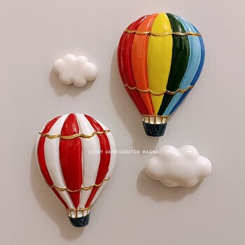 2бр. Car Clouds Creative Fridge Magnet Cartoon 3D Modeling Behicle Автомобилна магнитна паста Декорация Магнити за хладилник Кухненски аксесоар