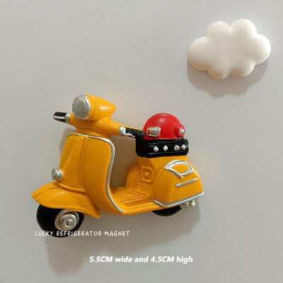 2τεμ. Σύννεφα αυτοκινήτου Δημιουργικός μαγνήτης ψυγείου κινουμένων σχεδίων τρισδιάστατη μοντελοποίηση Behicle Αυτοκίνητο Μαγνητική πάστα Διακόσμηση Μαγνήτες Ψυγείου Εξάρτημα κουζίνας