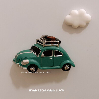 2τεμ. Σύννεφα αυτοκινήτου Δημιουργικός μαγνήτης ψυγείου κινουμένων σχεδίων τρισδιάστατη μοντελοποίηση Behicle Αυτοκίνητο Μαγνητική πάστα Διακόσμηση Μαγνήτες Ψυγείου Εξάρτημα κουζίνας