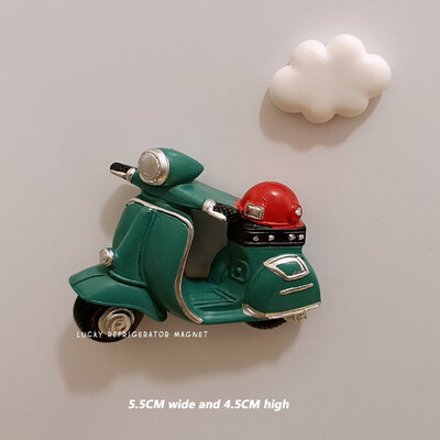 2τεμ. Σύννεφα αυτοκινήτου Δημιουργικός μαγνήτης ψυγείου κινουμένων σχεδίων τρισδιάστατη μοντελοποίηση Behicle Αυτοκίνητο Μαγνητική πάστα Διακόσμηση Μαγνήτες Ψυγείου Εξάρτημα κουζίνας