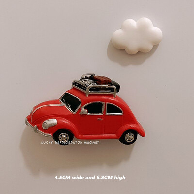 2τεμ. Σύννεφα αυτοκινήτου Δημιουργικός μαγνήτης ψυγείου κινουμένων σχεδίων τρισδιάστατη μοντελοποίηση Behicle Αυτοκίνητο Μαγνητική πάστα Διακόσμηση Μαγνήτες Ψυγείου Εξάρτημα κουζίνας