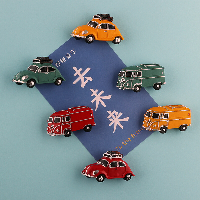 Automudel 3D külmkapimagnetid külmkapi pasta vintage väike auto sportauto magnetpasta kodukaunistus Kollektsioon Kingitused