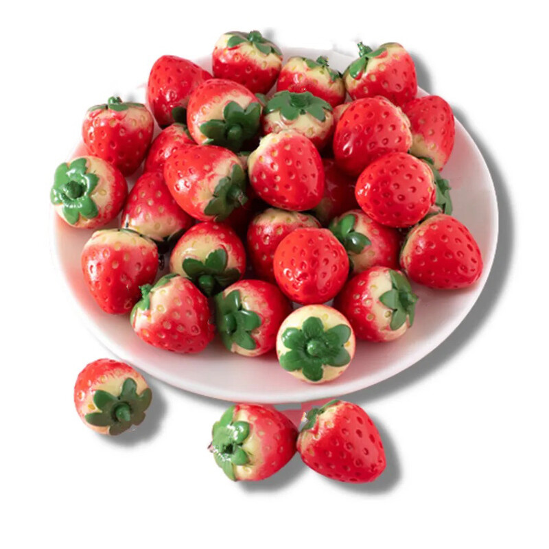 Stereo Magnetic Refrigerator Sticker Simulation Strawberry Blackboard Sticky Notes Διακοσμητικά ρητίνης σπιτιού κουζίνας