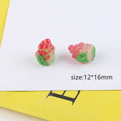 10 komada smole, lijepa miješana umjetna naranča, slatko voće, grožđe, jaje, kawaii DIY ukrasi, dodaci