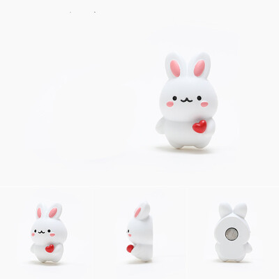 Küüliku magnetiline külmkapimagnet Creative Diy külmkapi kleebis Kaunistusvaigust kleebis Fotoseinale kingitud mänguasi