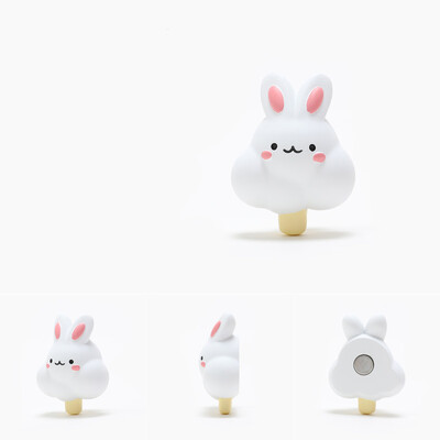 Küüliku magnetiline külmkapimagnet Creative Diy külmkapi kleebis Kaunistusvaigust kleebis Fotoseinale kingitud mänguasi