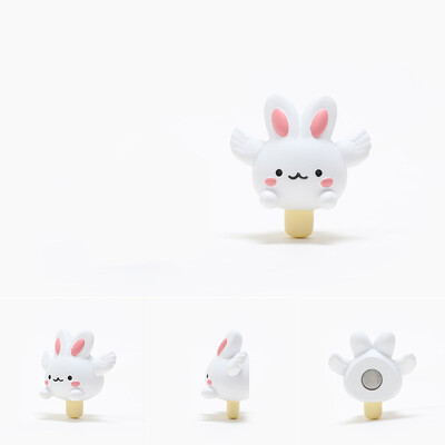 Küüliku magnetiline külmkapimagnet Creative Diy külmkapi kleebis Kaunistusvaigust kleebis Fotoseinale kingitud mänguasi