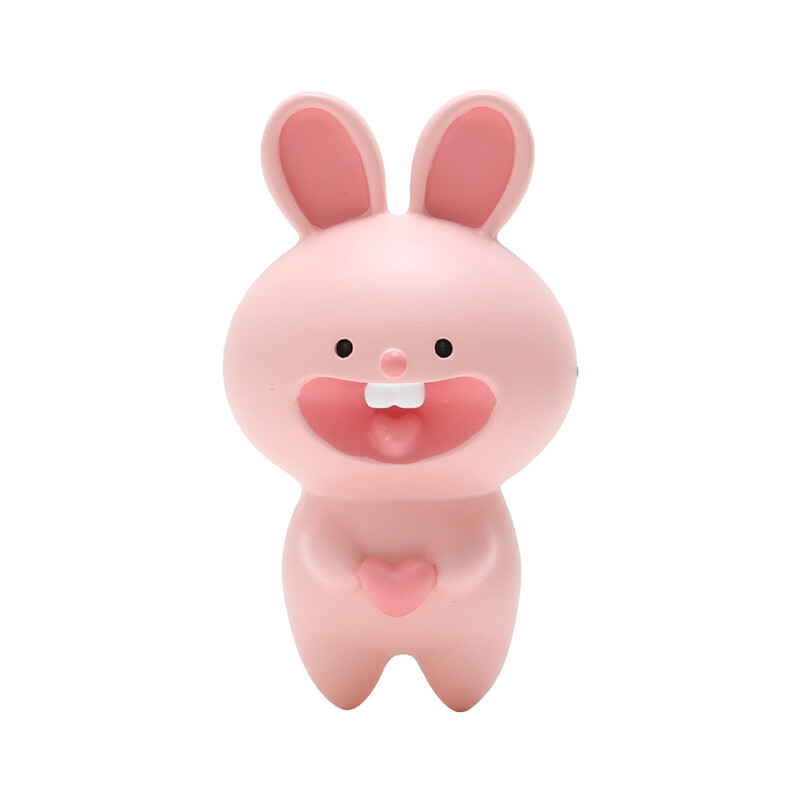 Νέο σχέδιο κινουμένων σχεδίων Ροζ Λευκό Κουνέλι Μαγνήτες Ψυγείου Τρισδιάστατα χαριτωμένα Anime Ζώα Ψυγείο Διακοσμητικά Μαγνήτης Φωτογραφική διακόσμηση σπιτιού τοίχου